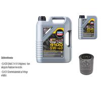 Febi Filtro Olio 6L Liqui Moly Top Tec 4100 5W-40 per Renault Master II Box Fd