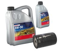 FEBI Filtro Olio 6L Longlife Plus 5W-30 Per Jeep Cherokee KK 3.7 V6 4x4 Ford