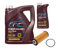 FEBI Filtro Olio 6L MANNOL Ceramic 5W-40 Adatto Per Mercedes-Benz S-Klasse