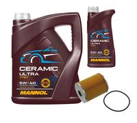FEBI Filtro Olio 6L MANNOL Ceramic 5W-40 Adatto Per VW Sharan 2.8 VR6