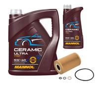 FEBI Filtro Olio 6L MANNOL Ceramic 5W-40 Per BMW 3 Serie 318I 316I Z3 Roadster