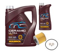 FEBI Filtro Olio 6L MANNOL Ceramic 5W-40 Per BMW 3er Compact 316I 318 TI