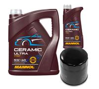 FEBI Filtro Olio 6L MANNOL Ceramic 5W-40 Per Hyundai Kona 1.0 T-GDi i20
