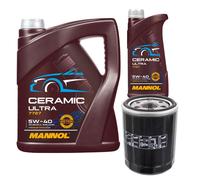 FEBI Filtro Olio 6L MANNOL Ceramic 5W-40 Per Mitsubishi Mirage/Space Star