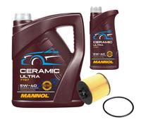 FEBI Filtro Olio 6L MANNOL Ceramic 5W-40 Per VW Golf V 1.4 TSI 1.6 FSI