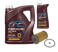 FEBI Filtro Olio 6L MANNOL Ceramic 5W-40 Per VW Tiguan Allspace 2.0 TDI