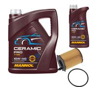 FEBI Filtro Olio 6L MANNOL Ceramic Pro 10W-40 Per Mazda 5 CW 1.6 CD Citroën C4