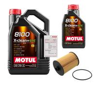 FEBI Filtro Olio 6L MOTUL 8100 X-CLEAN 0W-30 Per VW CC 3.6 FSI 4MOTION