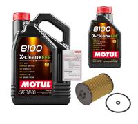 Febi Filtro Olio 6L Motul 8100 x-Pulire 0W-30 per VW Passat Variant 2.0 Tdi