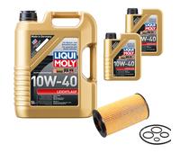 FEBI Filtro Olio 7L LIQUI MOLY 10W-40 Leichtlauf Per Mercedes E W211 E-Klasse