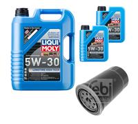 Febi Filtro Olio 7L Liqui Moly 5W-30 da Molto Tempo High-Tech per Kia Carens III