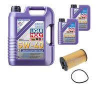 FEBI Filtro Olio 7L LIQUI MOLY 5W-40 Leichtlauf High Tech Per Peugeot 607 9D 9U