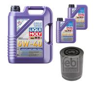 FEBI Filtro Olio 7L LIQUI MOLY 5W-40 Leichtlauf High Tech Per Renault Master II