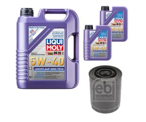 FEBI Filtro Olio 7L LIQUI MOLY 5W-40 Leichtlauf High Tech Per Renault Master II