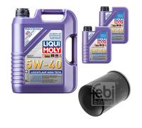 FEBI Filtro Olio 7L LIQUI MOLY 5W-40 Leichtlauf High Tech Per Toyota RAV 4 III