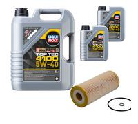 FEBI Filtro Olio 7L LIQUI MOLY Top Tec 4100 5W-40 Per VW Golf IV Variant 1J5 1.9
