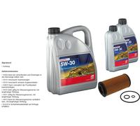 FEBI Filtro Olio 7L Longlife Plus 5W-30 Per Mercedes-Benz E-Class T-Modello S211