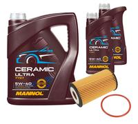 FEBI Filtro Olio 7L MANNOL Ceramic 5W-40 Adatto Per Opel Corsa D 1.2 1.4