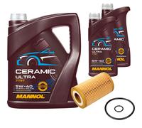 FEBI Filtro Olio 7L MANNOL Ceramic 5W-40 Adatto Per Renault Clio II 1.2 16V