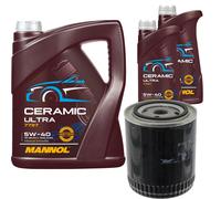 FEBI Filtro Olio 7L MANNOL Ceramic 5W-40 Per Audi Cabriolet 2.6 2.8 A6 VW