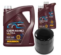 FEBI Filtro Olio 7L MANNOL Ceramic 5W-40 Per Hyundai Kona 1.0 T-GDi i20