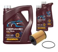 FEBI Filtro Olio 7L MANNOL Ceramic 5W-40 Per VW CC 3.6 FSI 4MOTION Passat