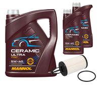 Febi Filtro Olio 7L mannol Ceramica 5W-40 Adatto A per Mercedes Benz C Class