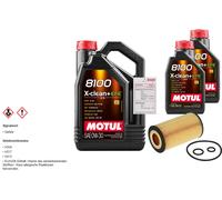 Febi Filtro Olio 7L Motul 8100 x-Clean 0W-30 per Mercedes-Benz