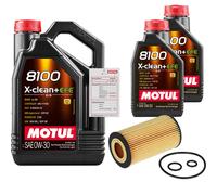 FEBI Filtro Olio 7L MOTUL 8100 X-CLEAN 0W-30 Per Mercedes-Benz C-Klasse