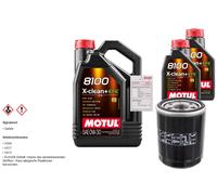 FEBI Filtro Olio 7L MOTUL 8100 X-CLEAN 0W-30 Per Mitsubishi L 200/Triton