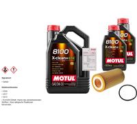 FEBI Filtro Olio 7L MOTUL 8100 X-CLEAN 0W-30 Per VW Touareg 3.0 TDI Amarok