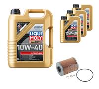 FEBI Filtro Olio 8L LIQUI MOLY 10W-40 Leichtlauf Per BMW 3er Coupe E36 3.2