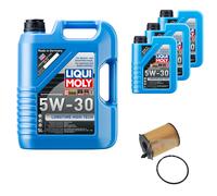 Febi Filtro Olio 8L Liqui Moly 5W-30 da Molto Tempo High-Tech per Ford Focus III