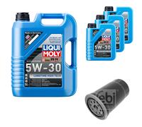 Febi Filtro Olio 8L Liqui Moly 5W-30 da Molto Tempo High-Tech per Kia Carens III
