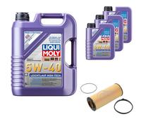 FEBI Filtro Olio 8L LIQUI MOLY 5W-40 Leichtlauf High Tech Per Audi A6 4F2 C6 2.4