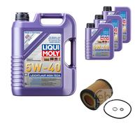 FEBI Filtro Olio 8L LIQUI MOLY 5W-40 Leichtlauf High Tech Per BMW 3er E90 325i