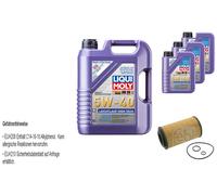 FEBI Filtro Olio 8L LIQUI MOLY 5W-40 Leichtlauf High Tech Per Honda CR-V III RE
