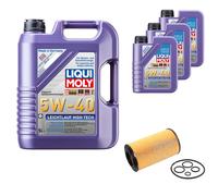 FEBI Filtro Olio 8L LIQUI MOLY 5W-40 Leichtlauf High Tech Per Mercedes E-Klasse