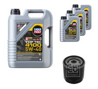 FEBI Filtro Olio 8L LIQUI MOLY Top Tec 4100 5W-40 Per Alfa Romeo Spider 939 3.2