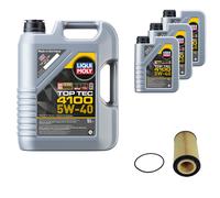 Febi Filtro Olio 8L Liqui Moly Top Tec 4100 5W-40 per Audi A8 4E_6.0 W12
