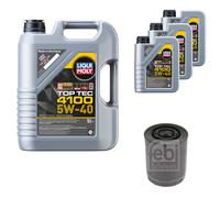 Febi Filtro Olio 8L Liqui Moly Top Tec 4100 5W-40 per Renault Master II Box Fd