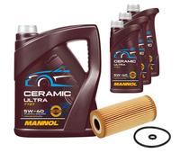FEBI Filtro Olio 8L MANNOL Ceramic 5W-40 Adatto Per Mercedes-Benz Classe A