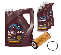 FEBI Filtro Olio 8L MANNOL Ceramic 5W-40 Adatto Per Mercedes-Benz S-Klasse