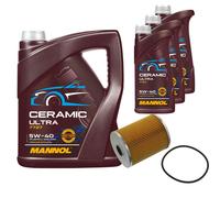 FEBI Filtro Olio 8L MANNOL Ceramic 5W-40 Adatto Per VW Sharan 2.8 VR6