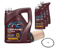 FEBI Filtro Olio 8L MANNOL Ceramic 5W-40 Per Mercedes-Benz Classe M ML 420