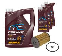 FEBI Filtro Olio 8L MANNOL Ceramic 5W-40 Per VW Tiguan Allspace 2.0 TDI