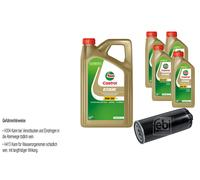 Febi Filtro Olio 9L castrol edge Titanio FST 5W-30 Ll per Audi A6 Avant 4B C5 S6