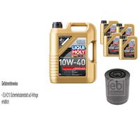FEBI Filtro Olio 9L LIQUI MOLY 10W-40 Leichtlauf Per Renault Master II Kasten FD
