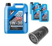 Febi Filtro Olio 9L Liqui Moly 5W-30 da Molto Tempo High-Tech per Kia Carens III
