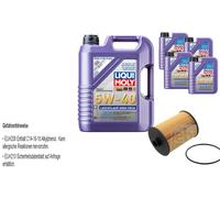 FEBI Filtro Olio 9L LIQUI MOLY 5W-40 Leichtlauf High Tech Per VW CC 358 3.6 FSI